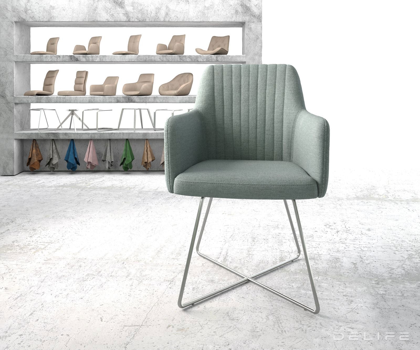 Jedilni stol Greg, Material: Plain tkano