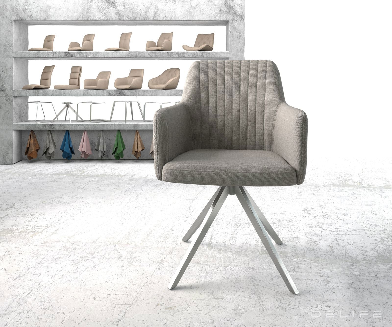 Jedilni stol Greg, Material: Plain tkano