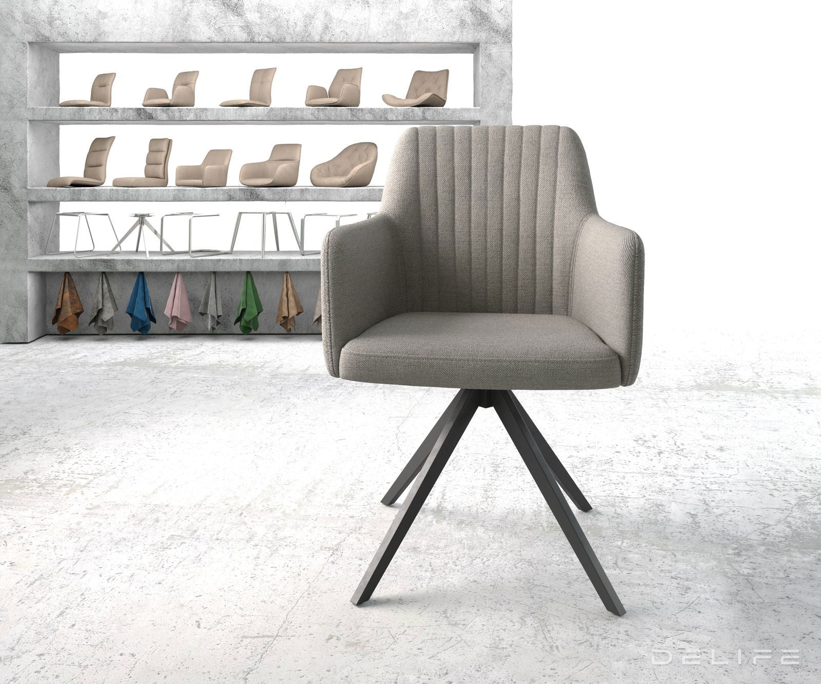 Jedilni stol Greg, Material: Plain tkano