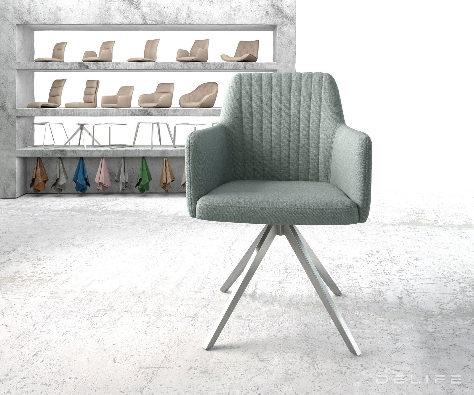 Jedilni stol Greg, Material: Plain tkano