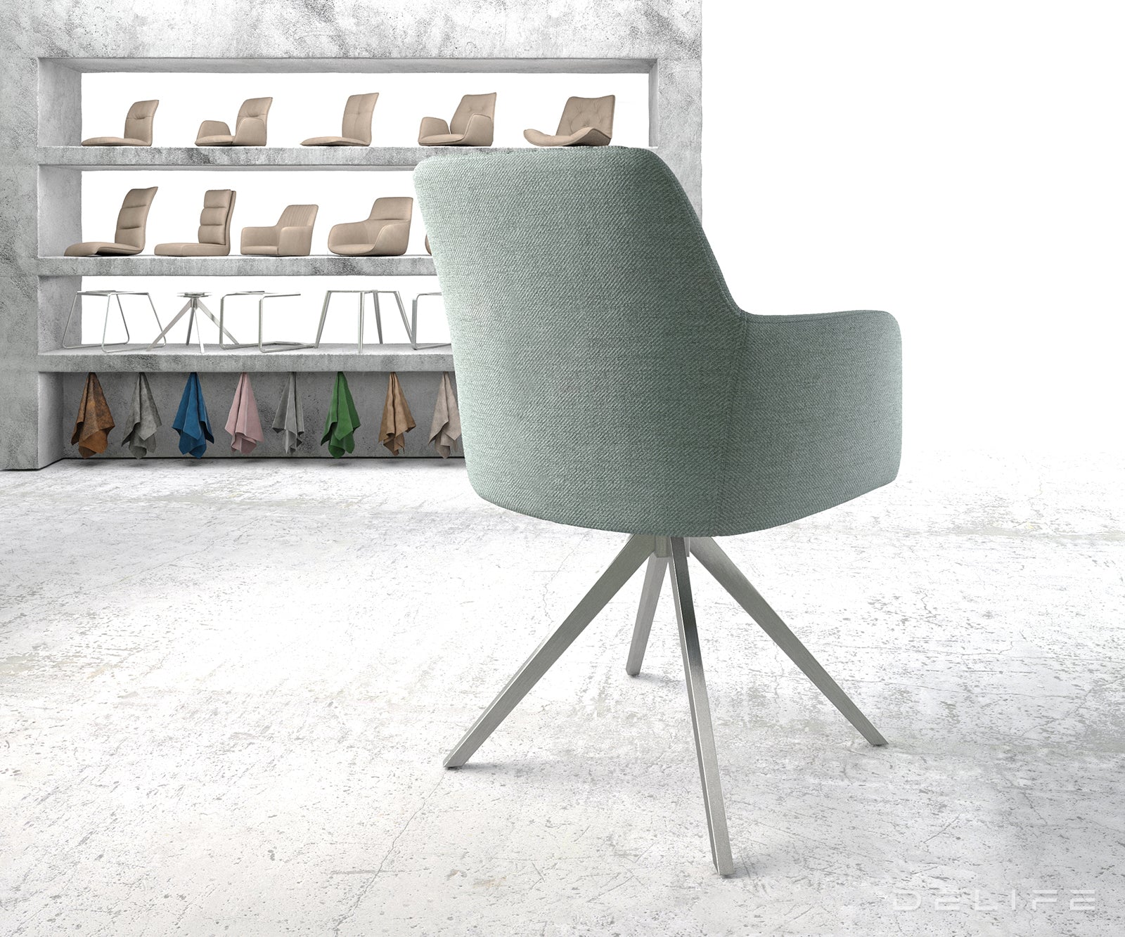 Jedilni stol Greg, Material: Plain tkano