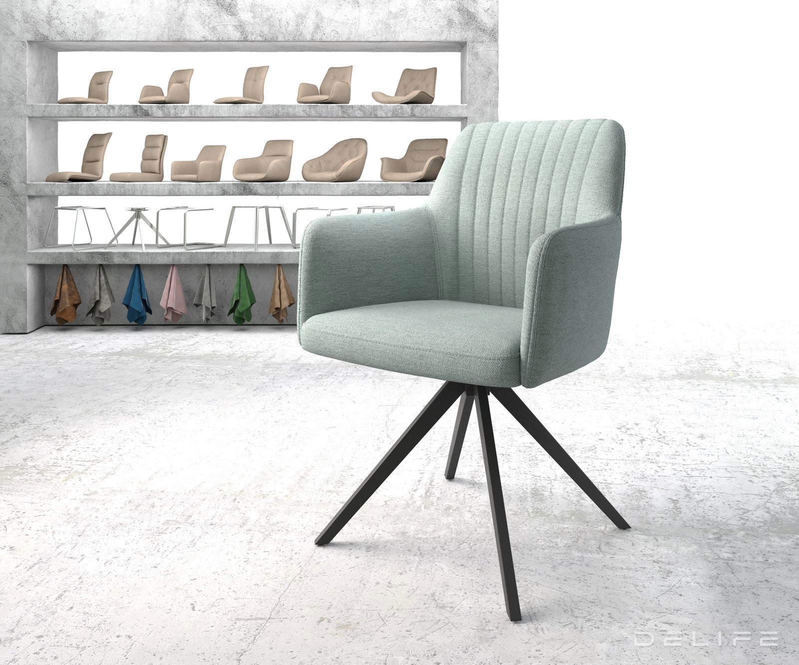 Jedilni stol Greg, Material: Plain tkano