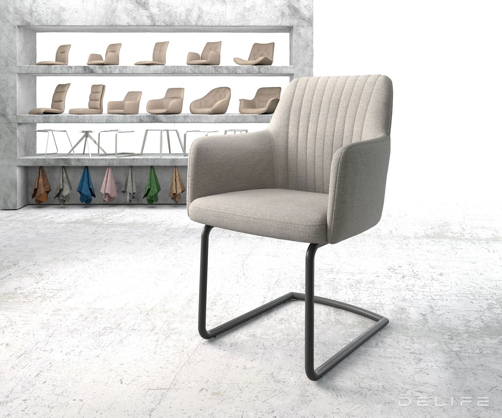 Jedilni stol Greg, Material: Plain tkano