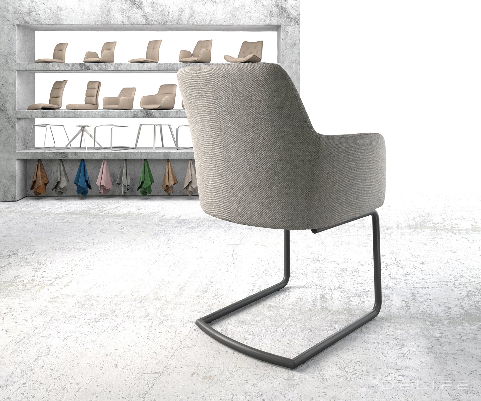 Jedilni stol Greg, Material: Plain tkano