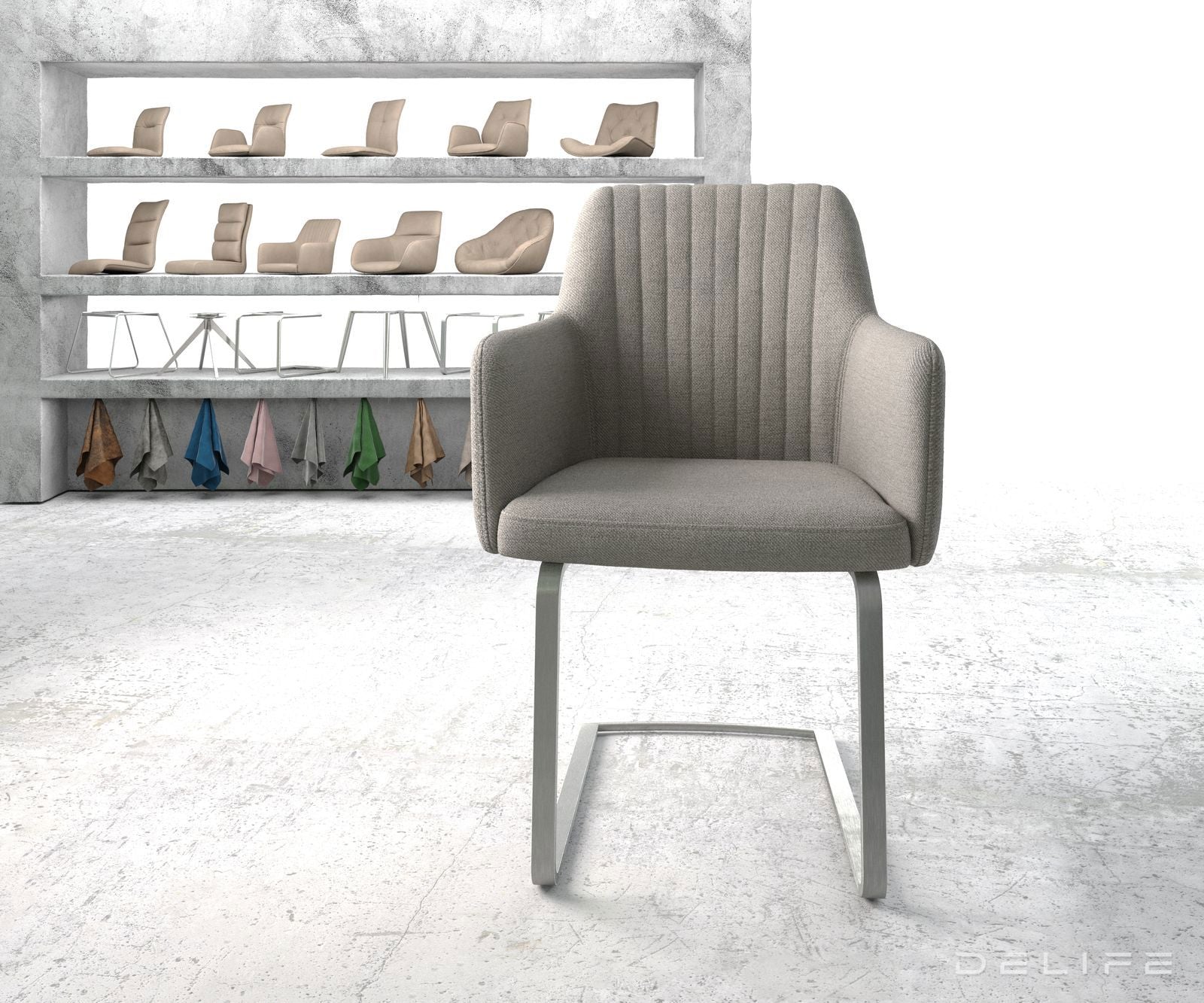 Jedilni stol Greg, Material: Plain tkano