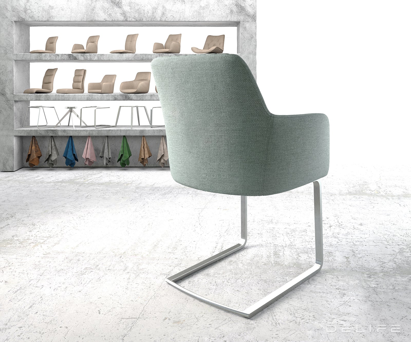 Jedilni stol Greg, Material: Plain tkano