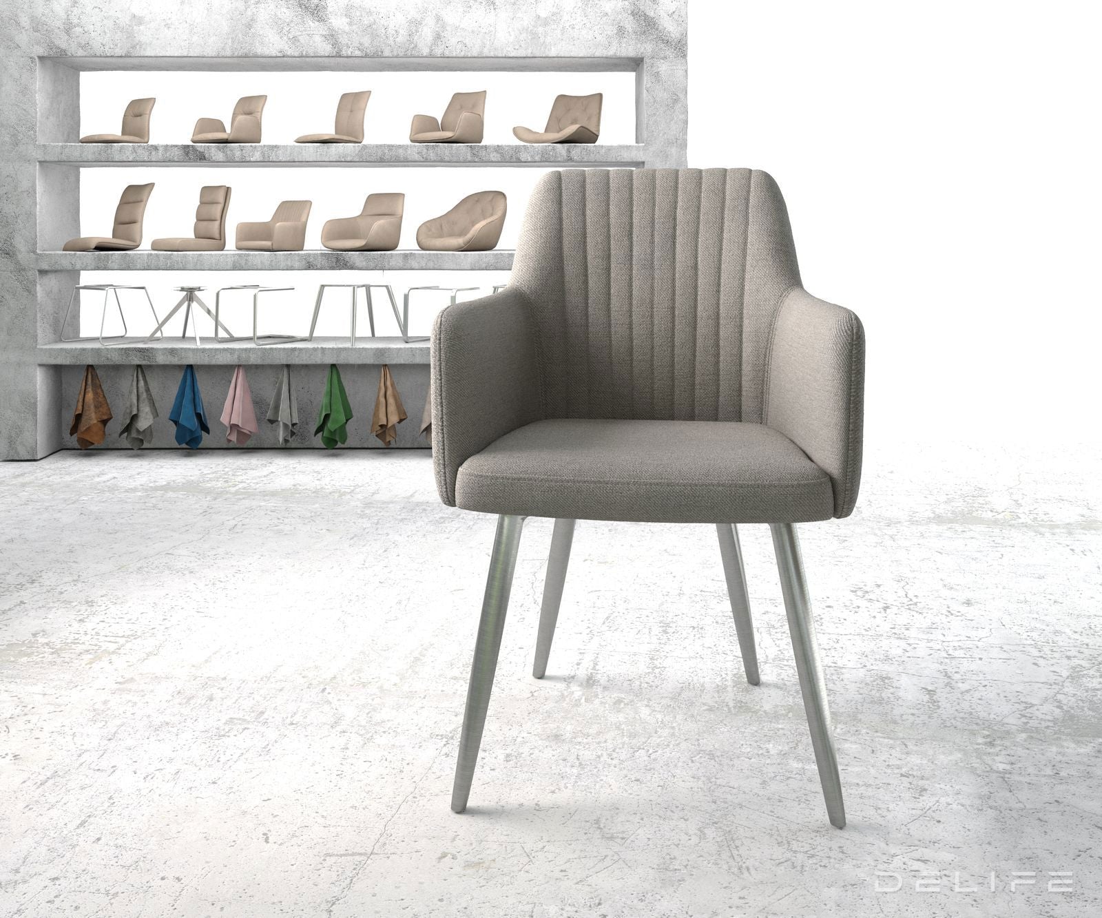 Jedilni stol Greg, Material: Plain tkano