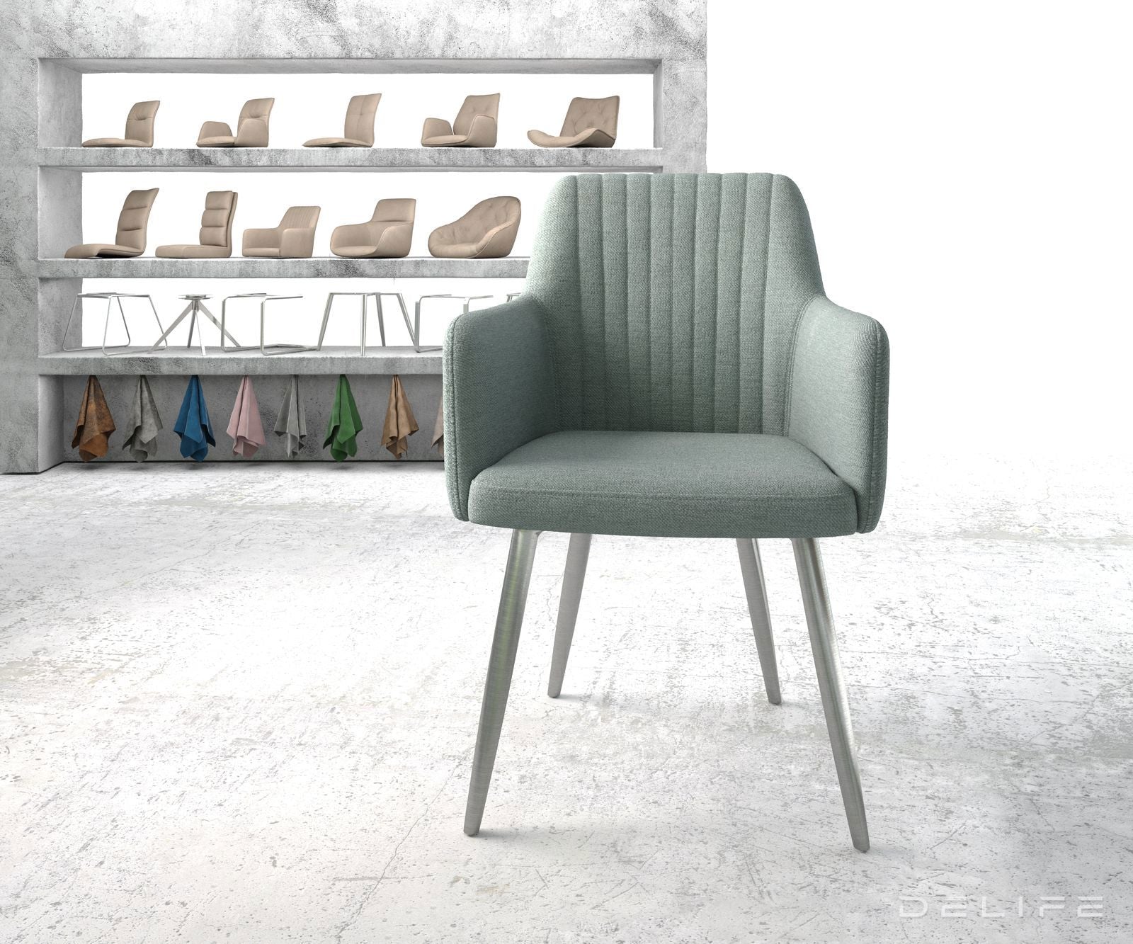 Jedilni stol Greg, Material: Plain tkano