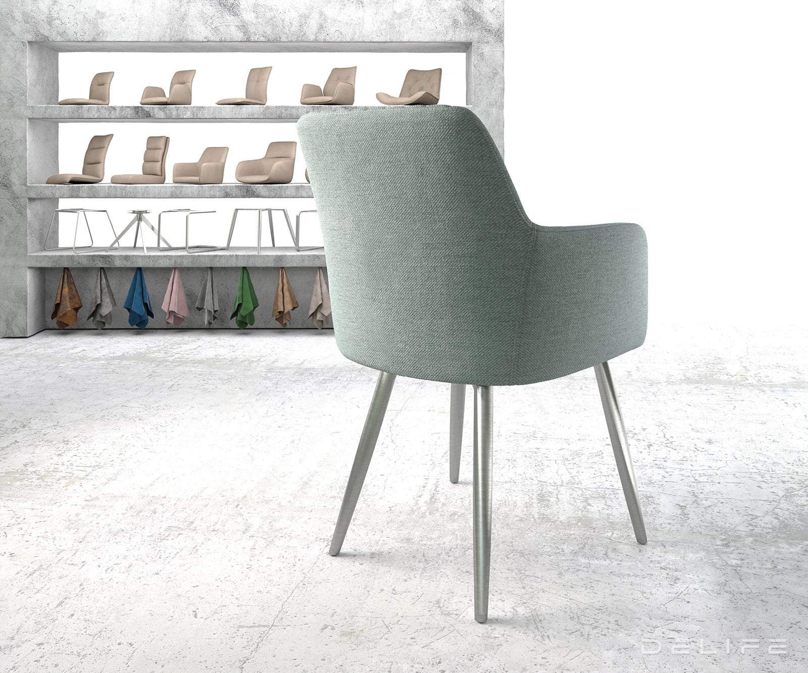 Jedilni stol Greg, Material: Plain tkano