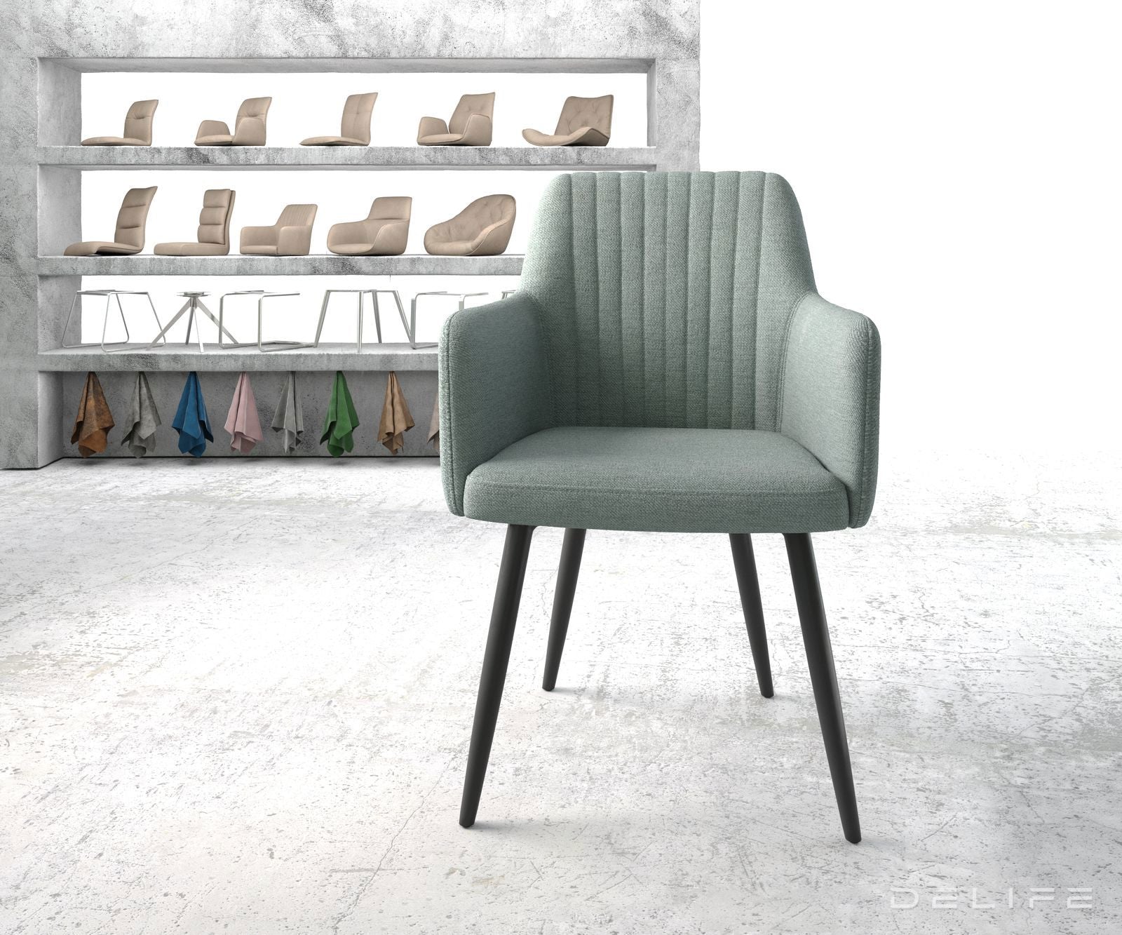 Jedilni stol Greg, Material: Plain tkano