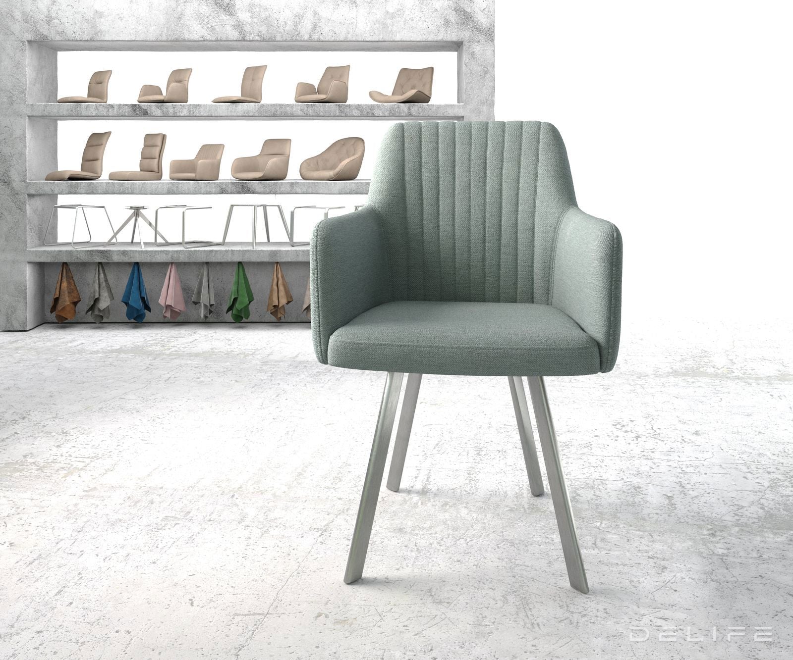 Jedilni stol Greg, Material: Plain tkano