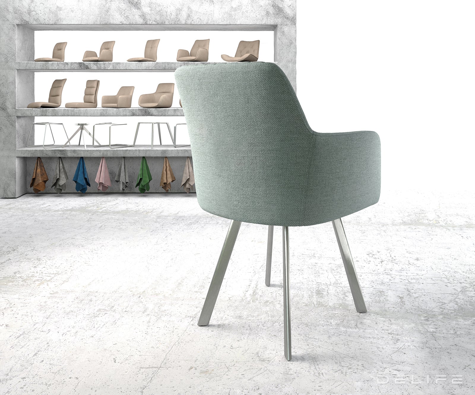 Jedilni stol Greg, Material: Plain tkano