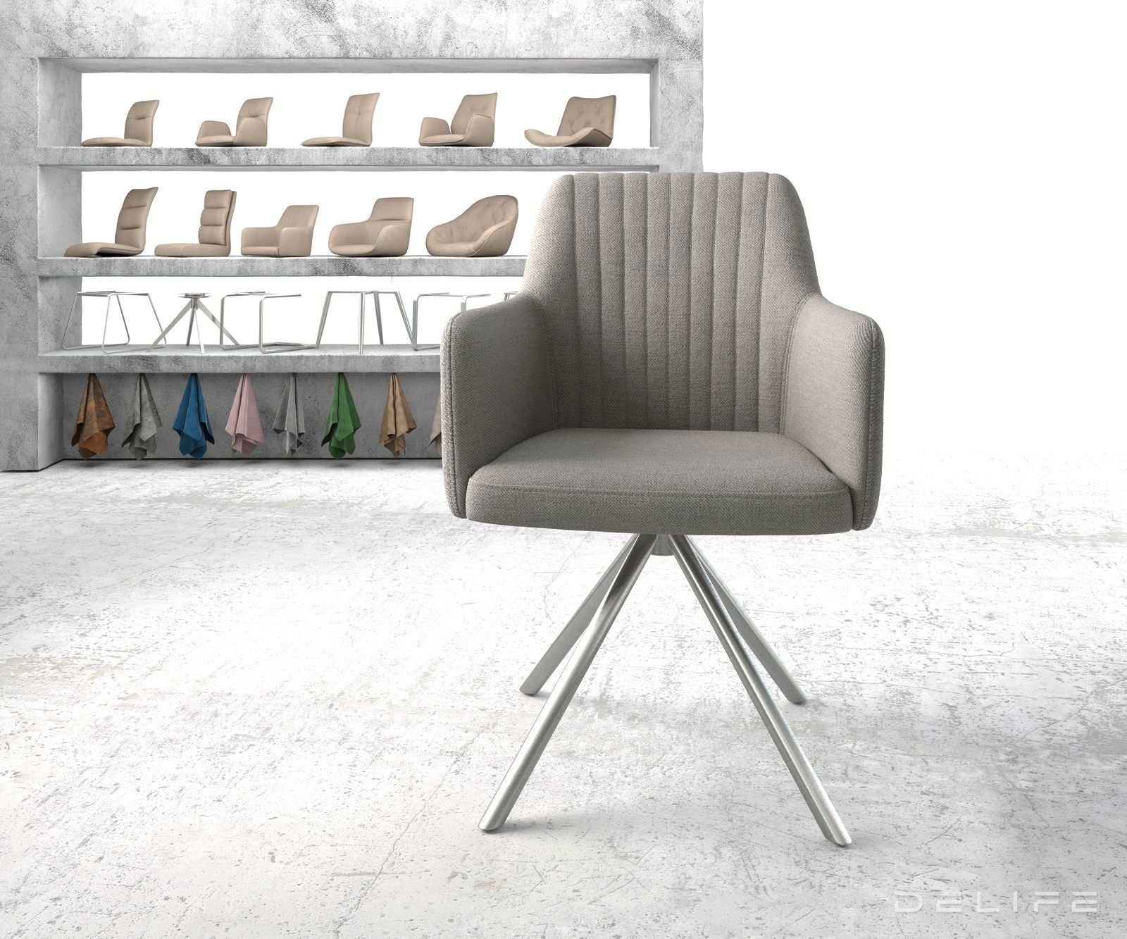 Jedilni stol Greg, Material: Plain tkano