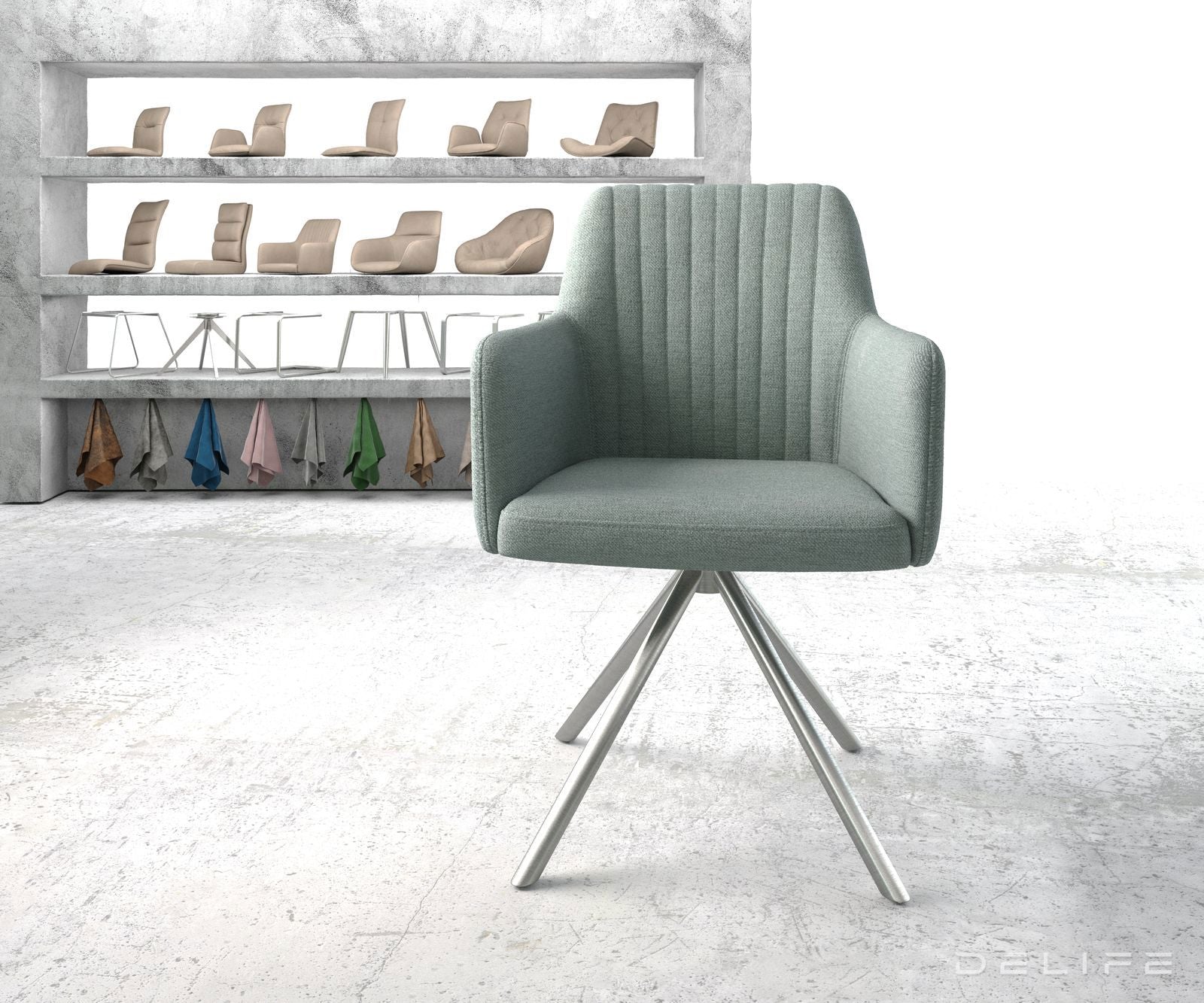 Jedilni stol Greg, Material: Plain tkano