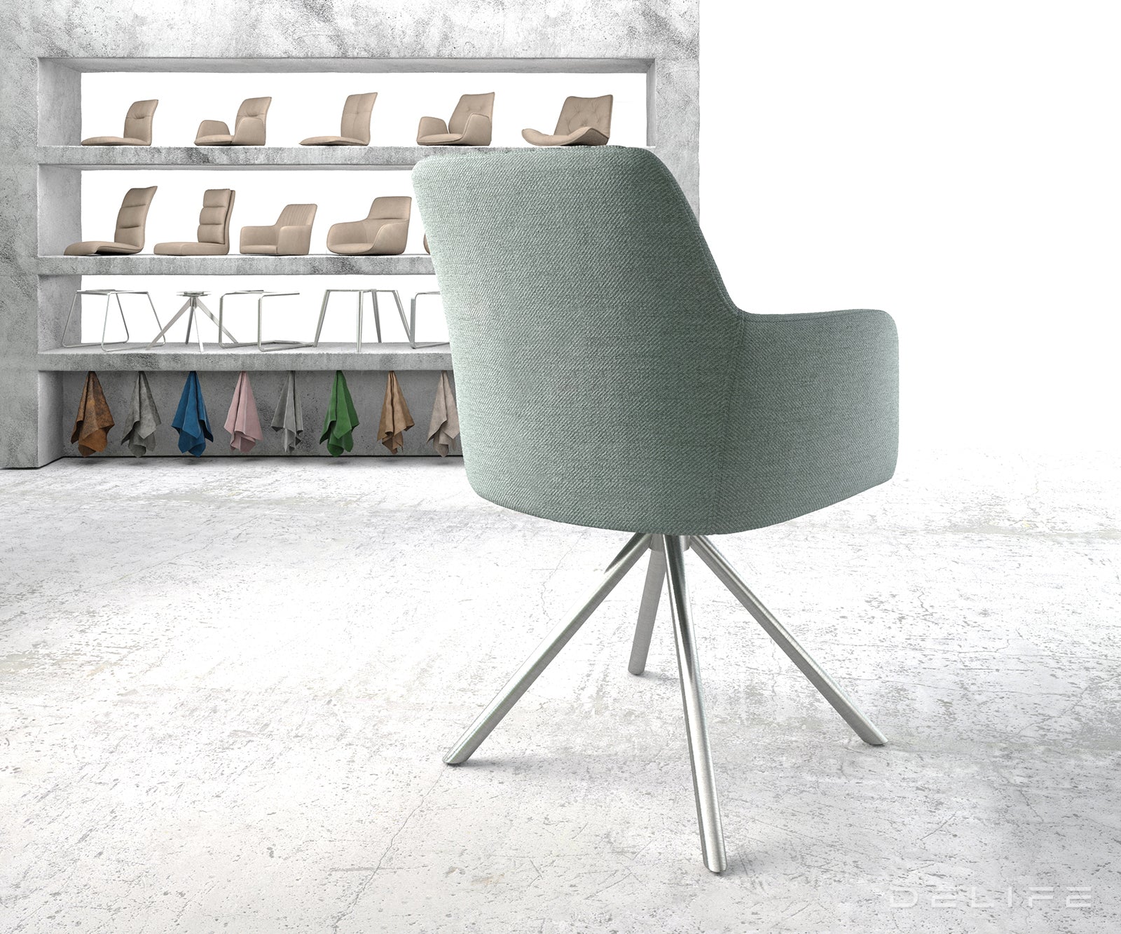 Jedilni stol Greg, Material: Plain tkano