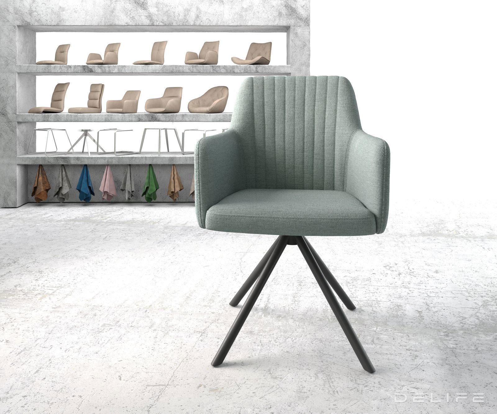 Jedilni stol Greg, Material: Plain tkano