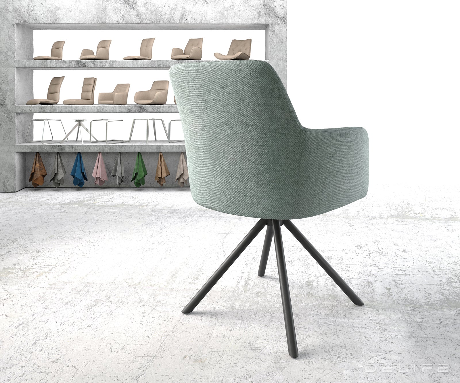 Jedilni stol Greg, Material: Plain tkano