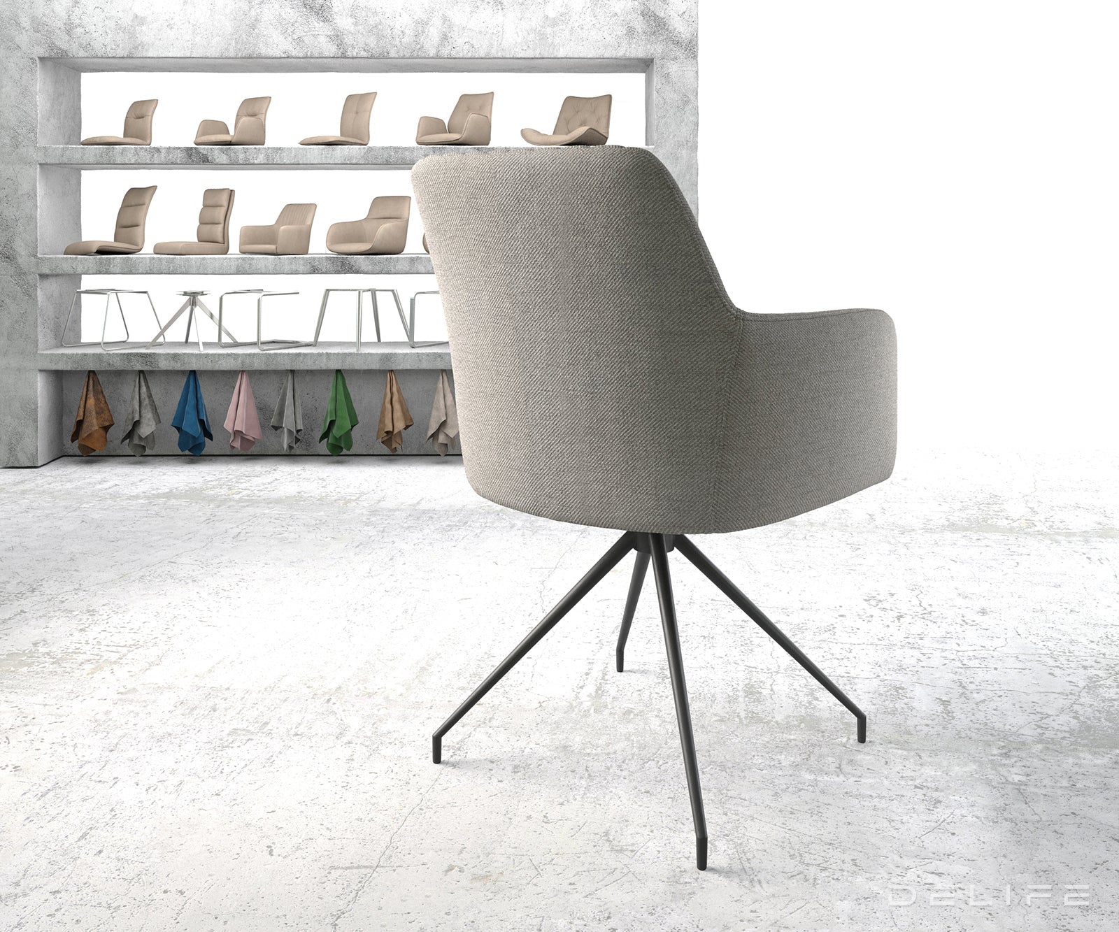 Jedilni stol Greg, Material: Plain tkano