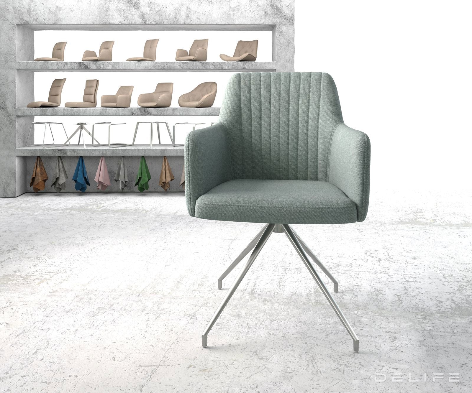 Jedilni stol Greg, Material: Plain tkano