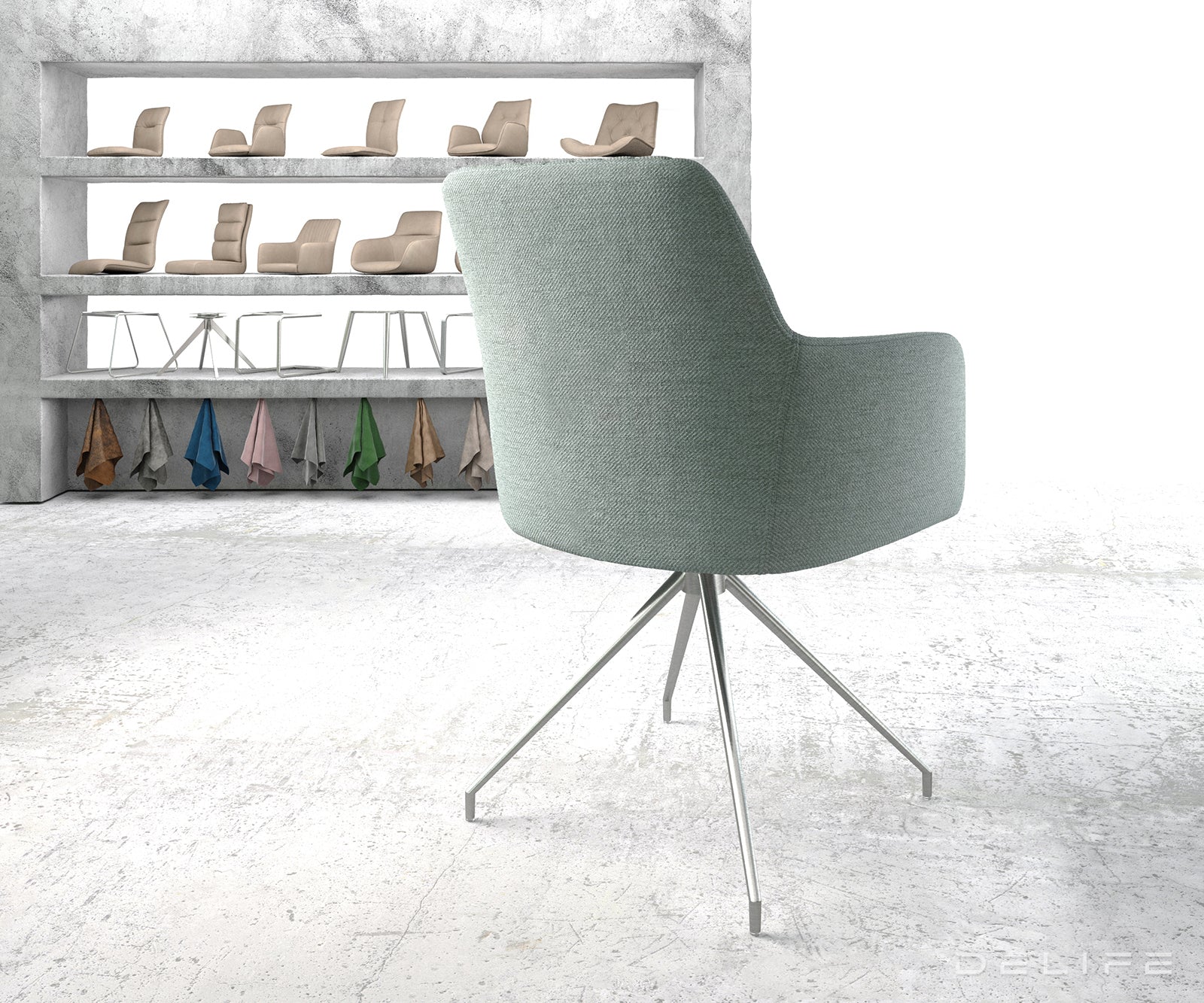 Jedilni stol Greg, Material: Plain tkano