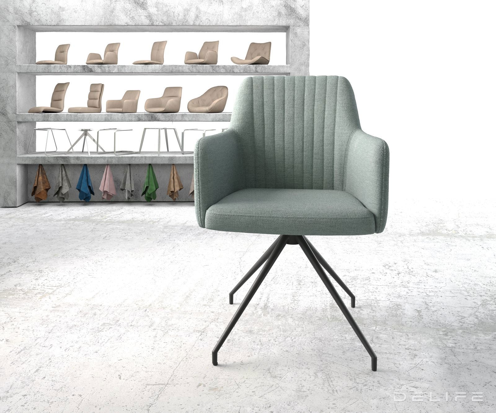 Jedilni stol Greg, Material: Plain tkano