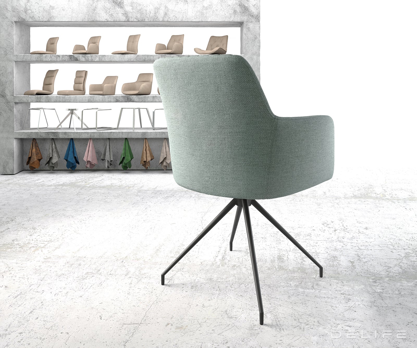 Jedilni stol Greg, Material: Plain tkano