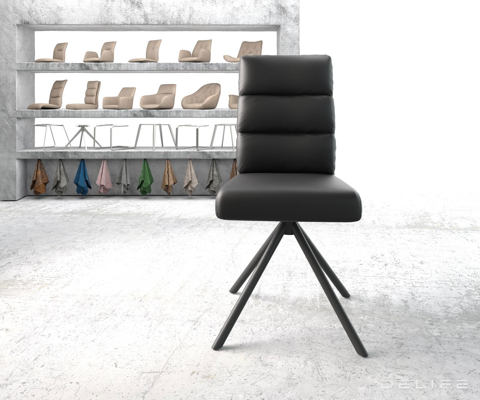 Jedilni stol Pela, Material: Usnje