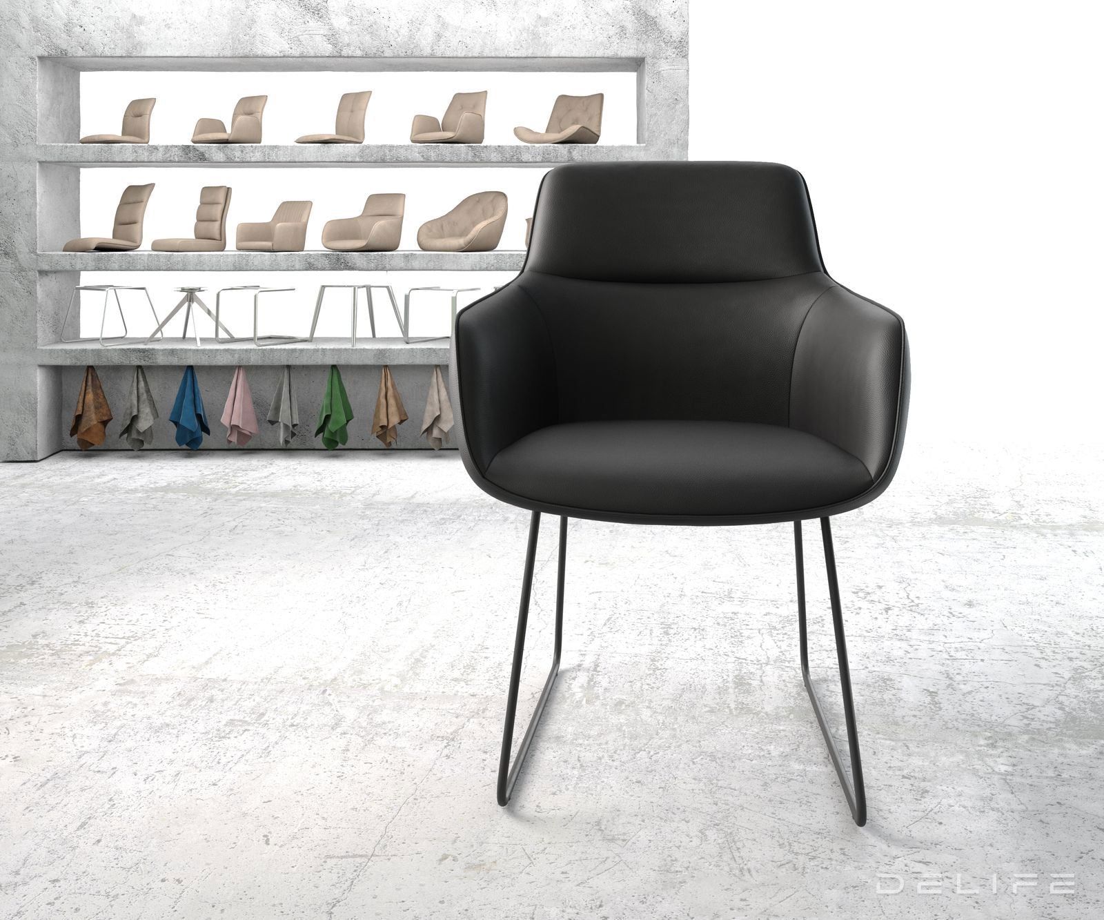 Jedilni stol Pejo, Material: Usnje