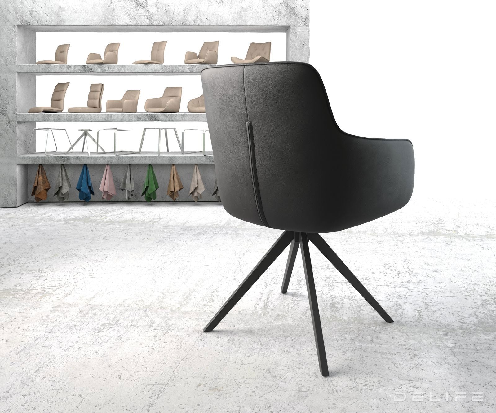 Jedilni stol Pejo, Material: Usnje