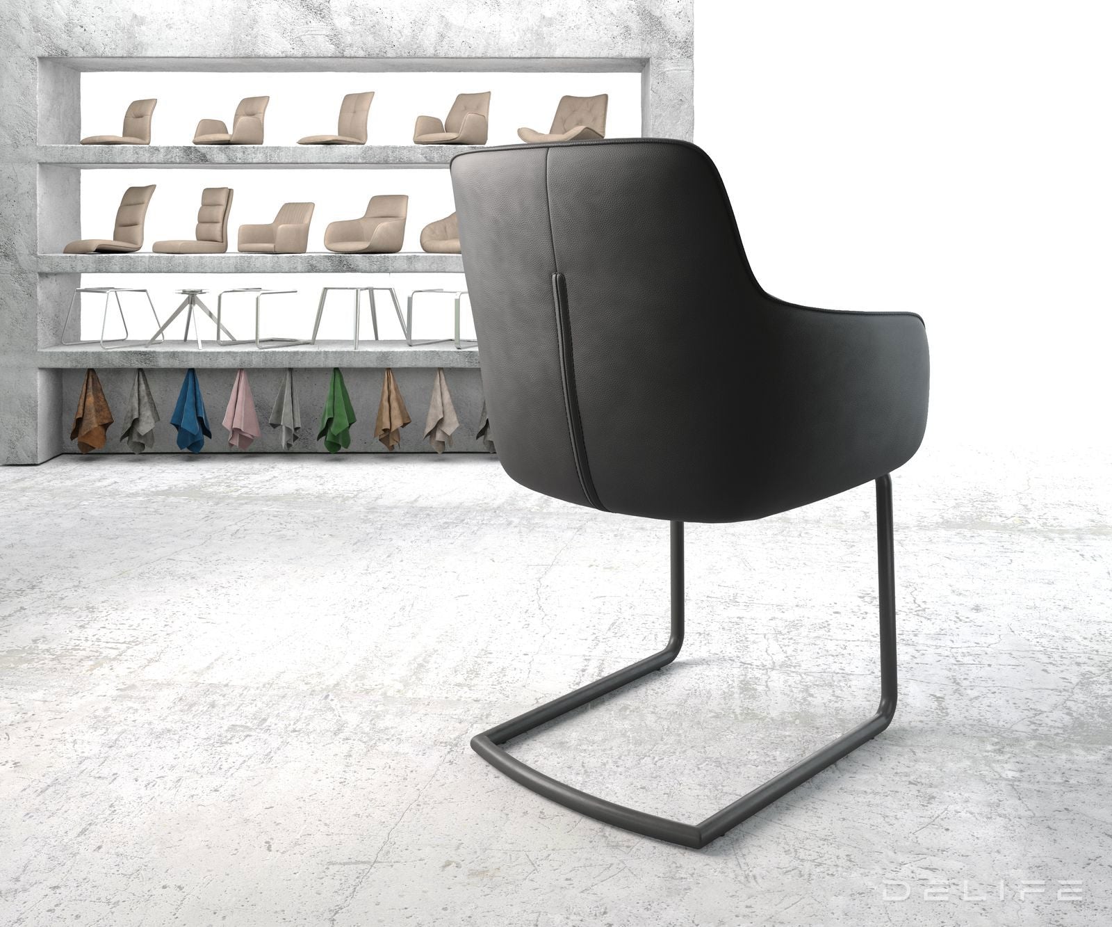 Jedilni stol Pejo, Material: Usnje