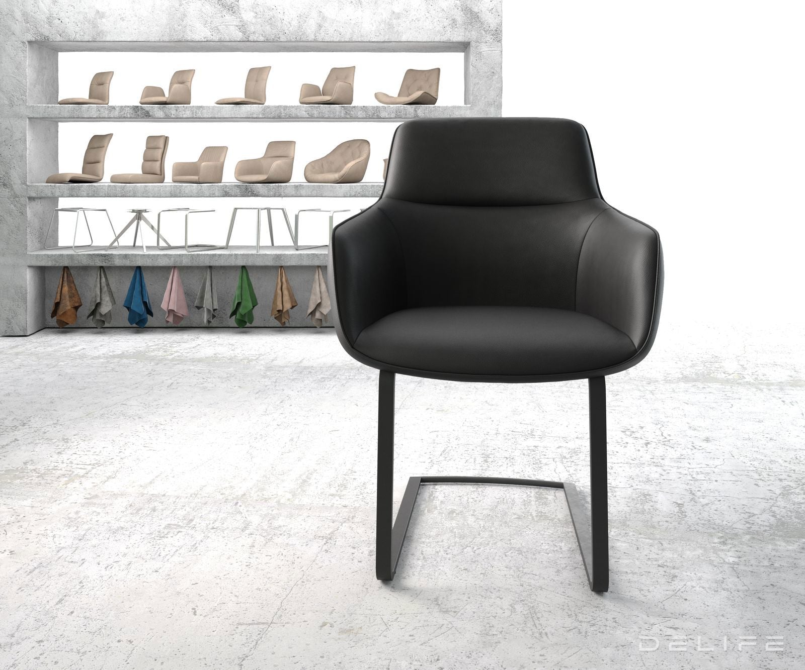 Jedilni stol Pejo, Material: Usnje