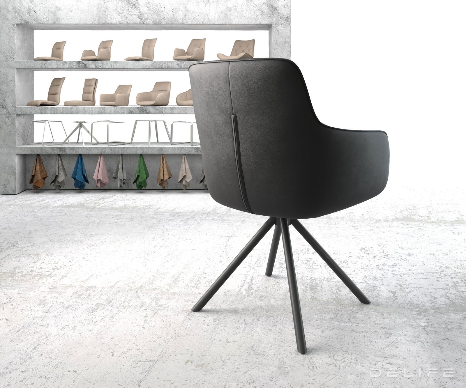 Jedilni stol Pejo, Material: Usnje