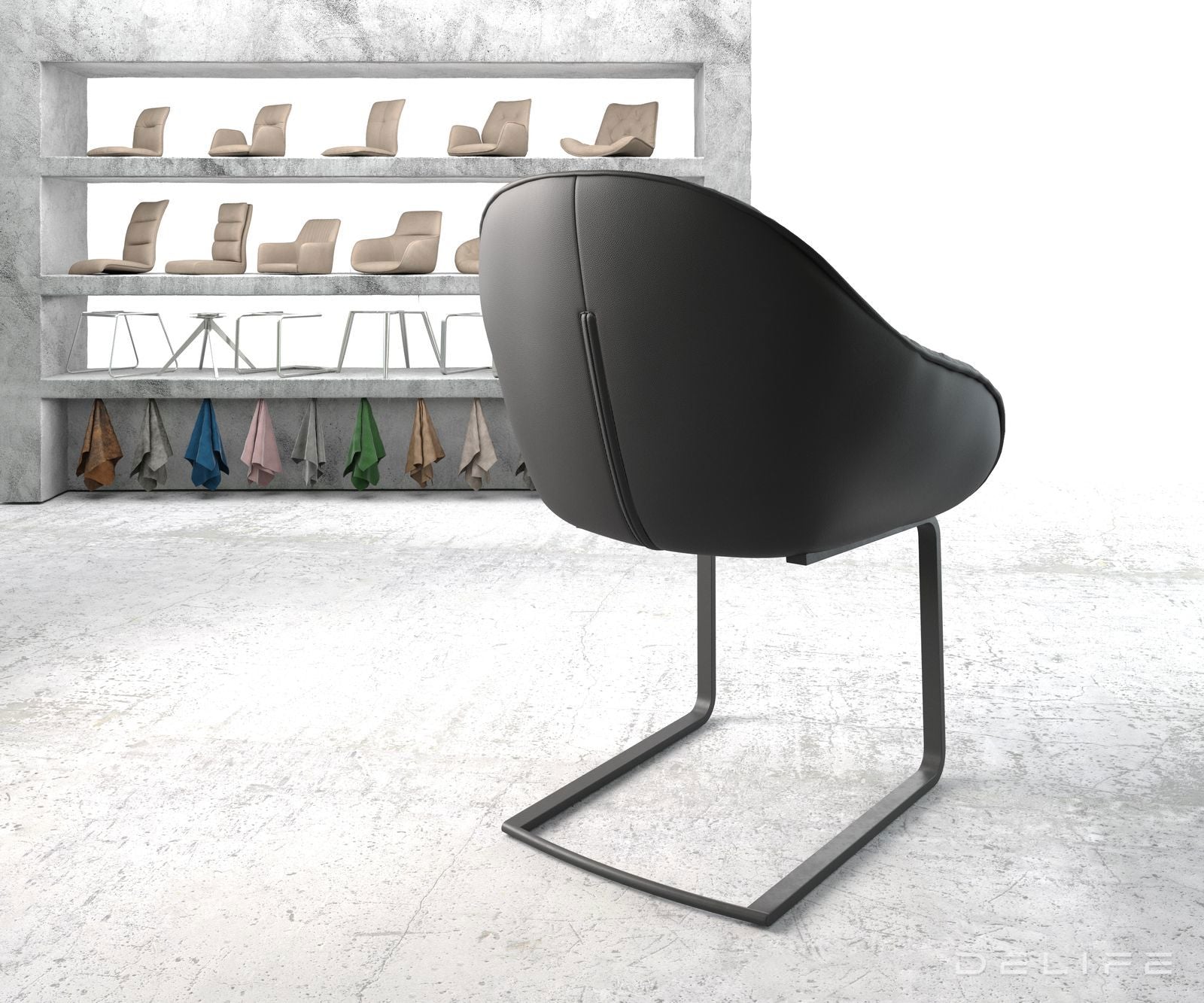 Jedilni stol Gaio, Material: Usnje