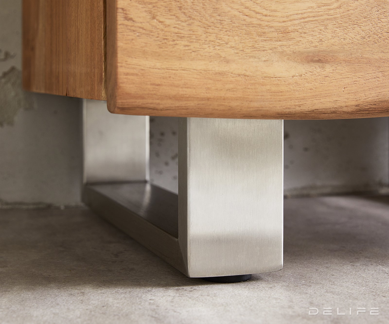 Visoka komoda Live-Edge 120x190cm, Material: Akacija