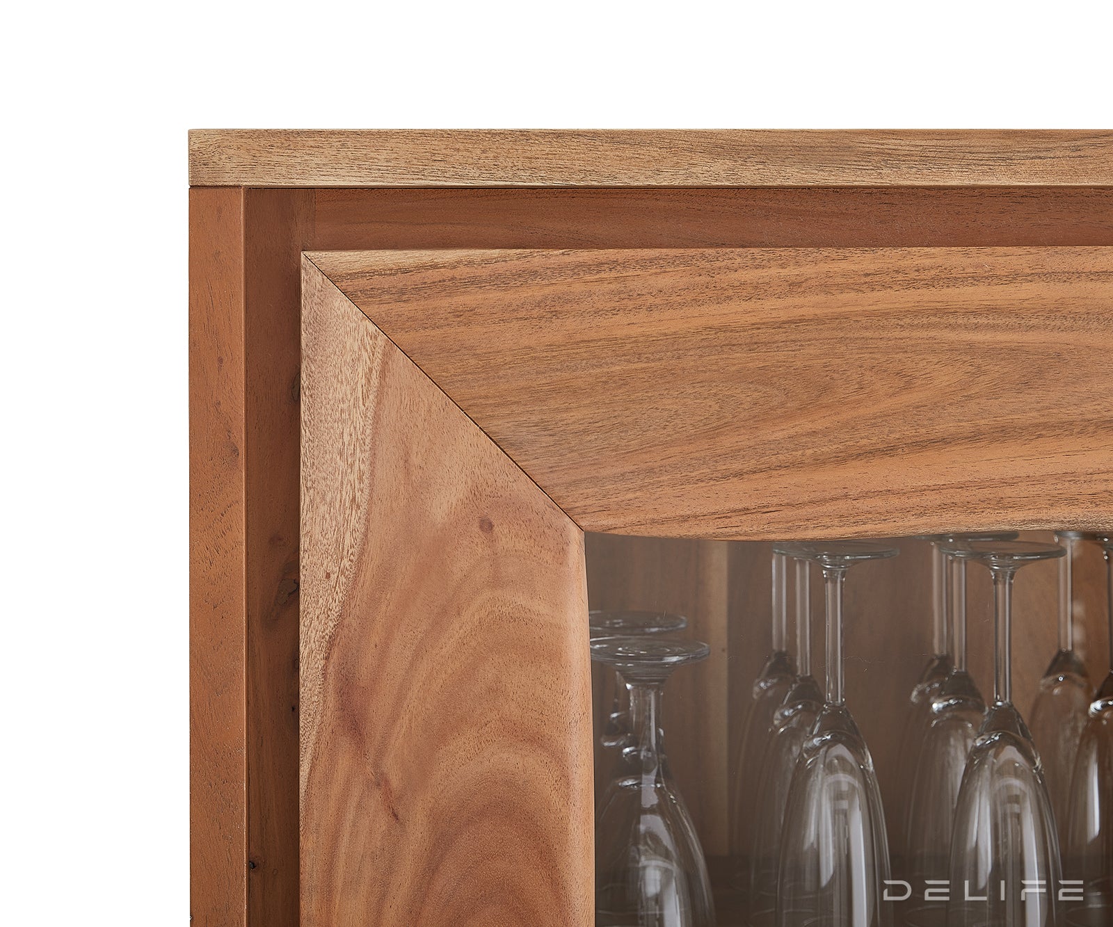 Visoka komoda Live-Edge 120x190cm, Material: Akacija