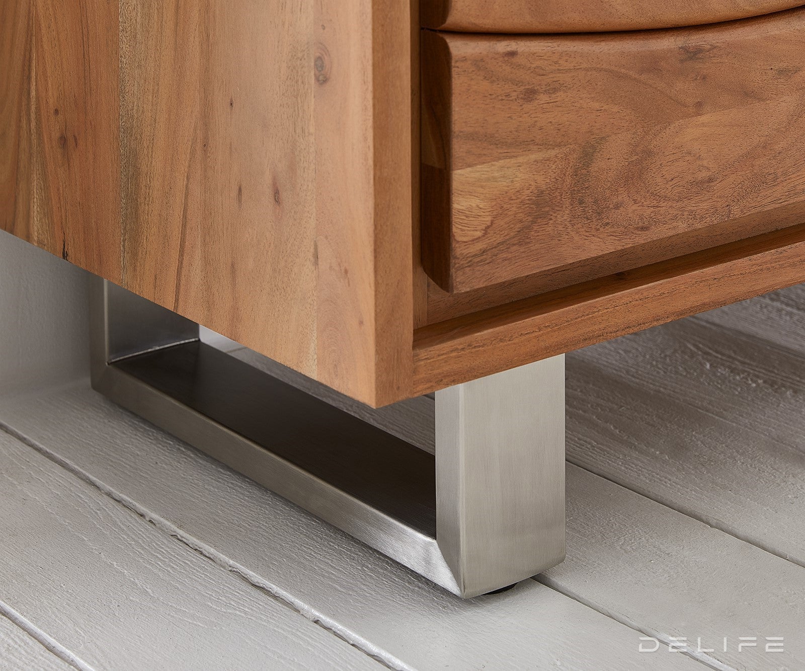 Visoka komoda Live-Edge 120x190cm, Material: Akacija