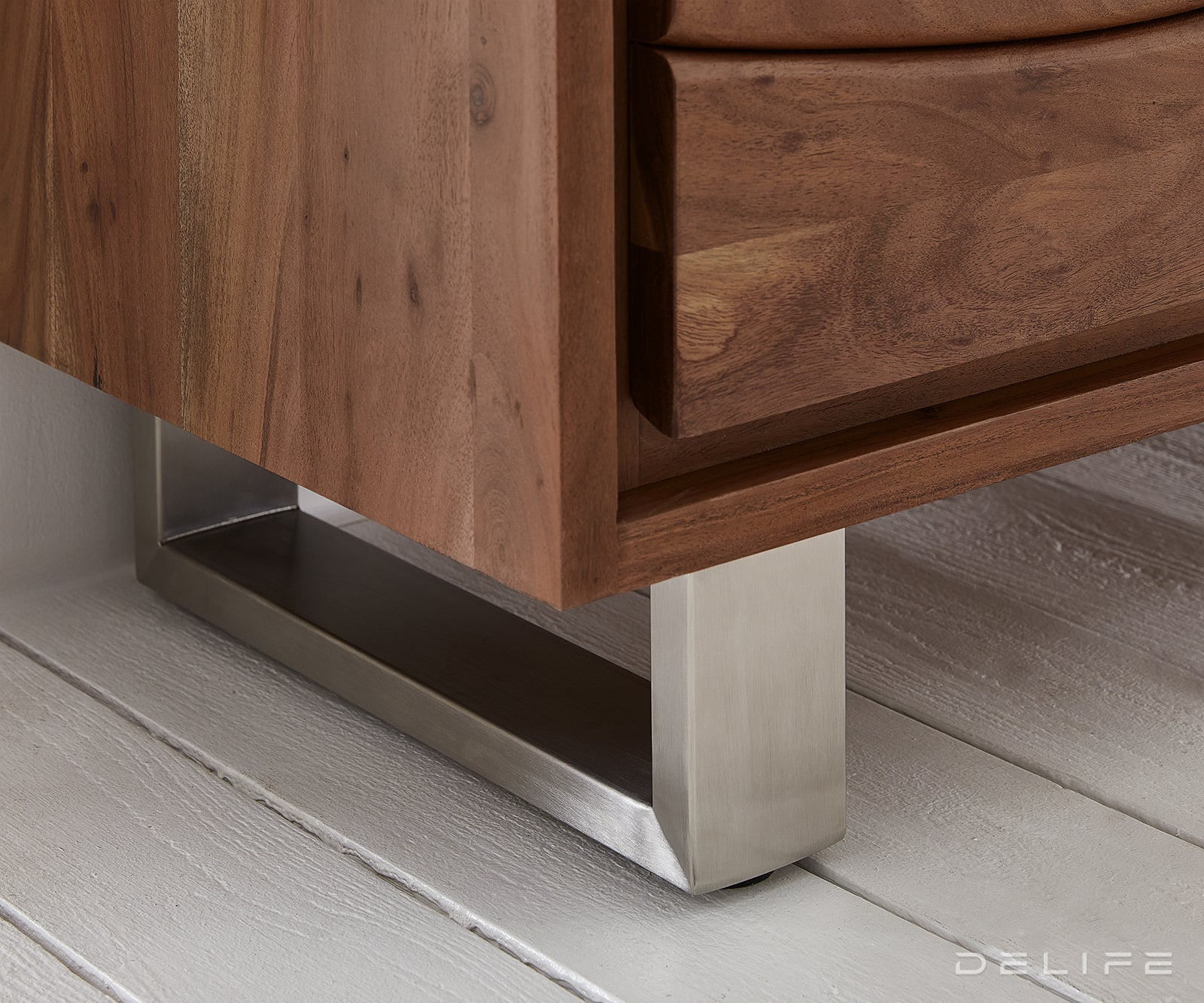 Visoka komoda Live-Edge 120x190cm, Material: Akacija