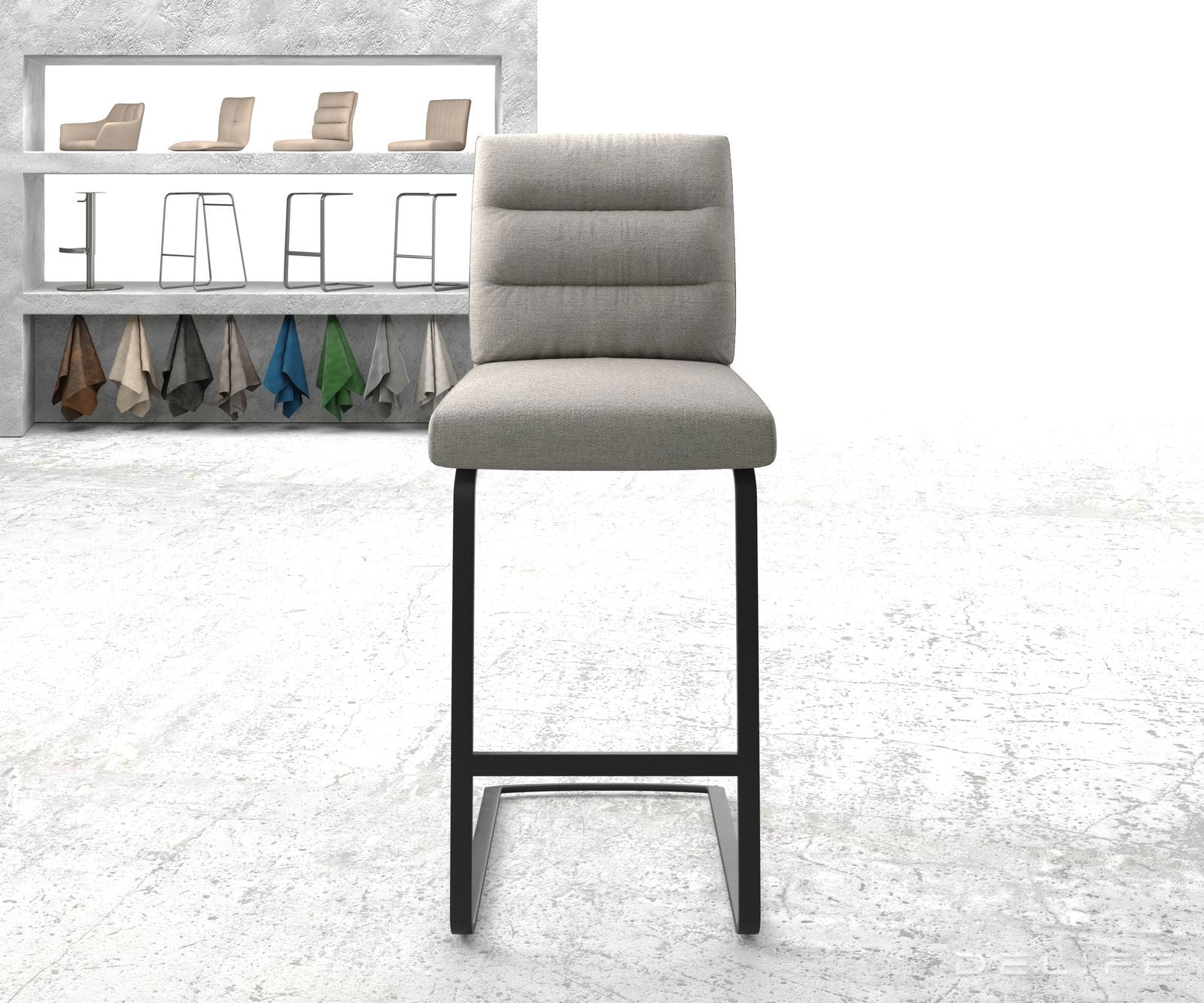 Barski stol Pela, Material: Plain tkano