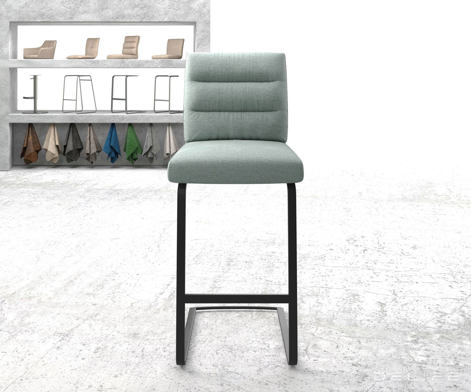 Barski stol Pela, Material: Plain tkano