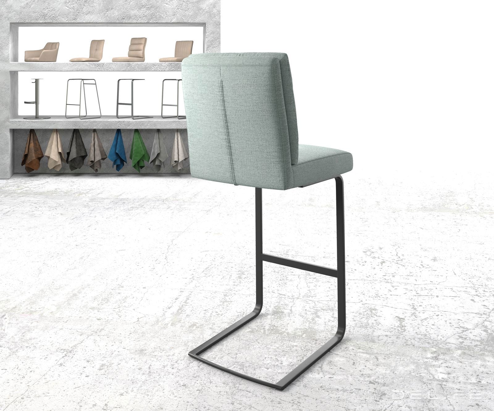 Barski stol Pela, Material: Plain tkano