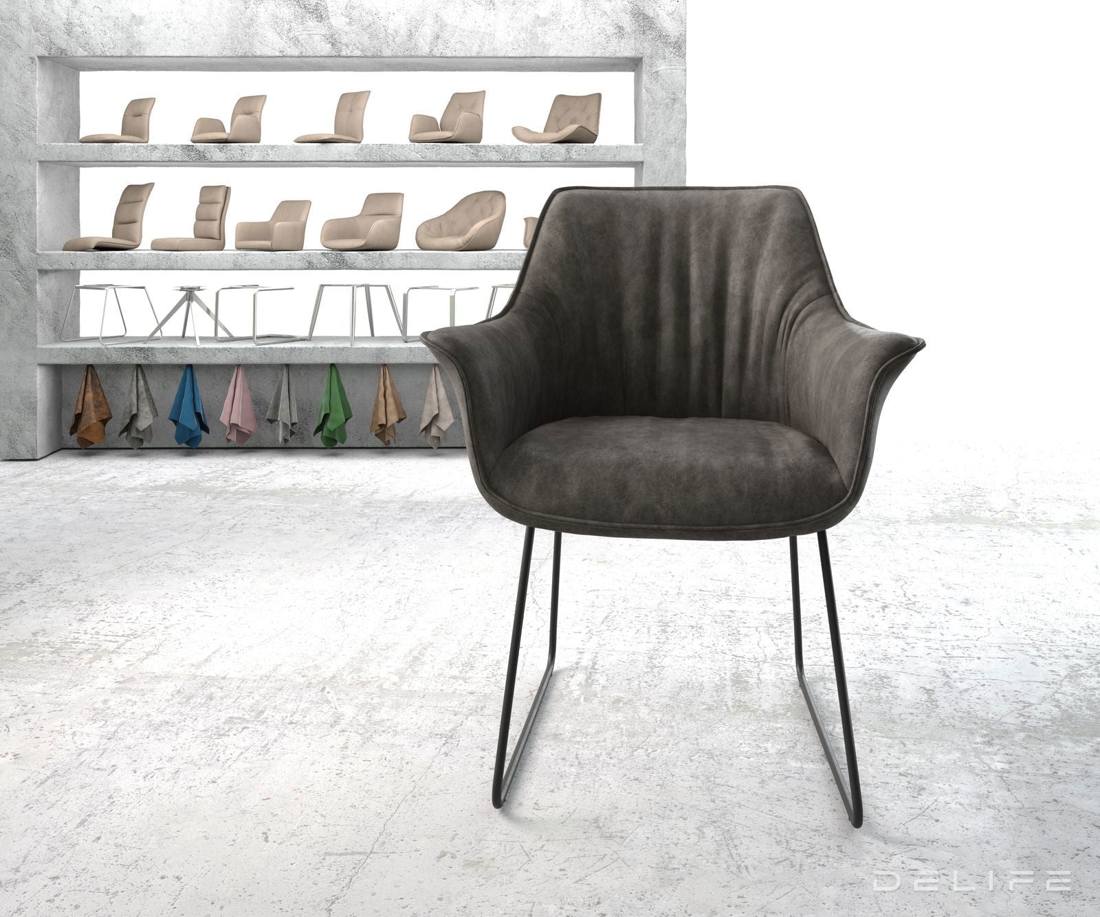 Jedilni stol Keila, Material: Mikrofibra