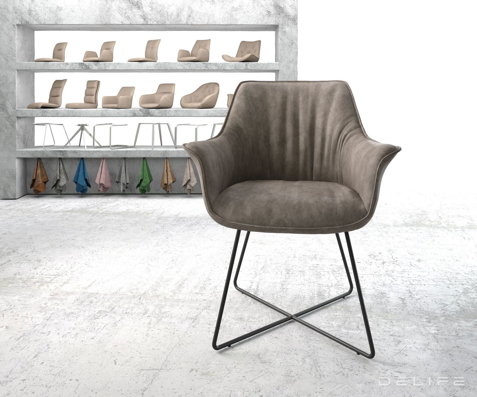 Jedilni stol Keila, Material: Mikrofibra