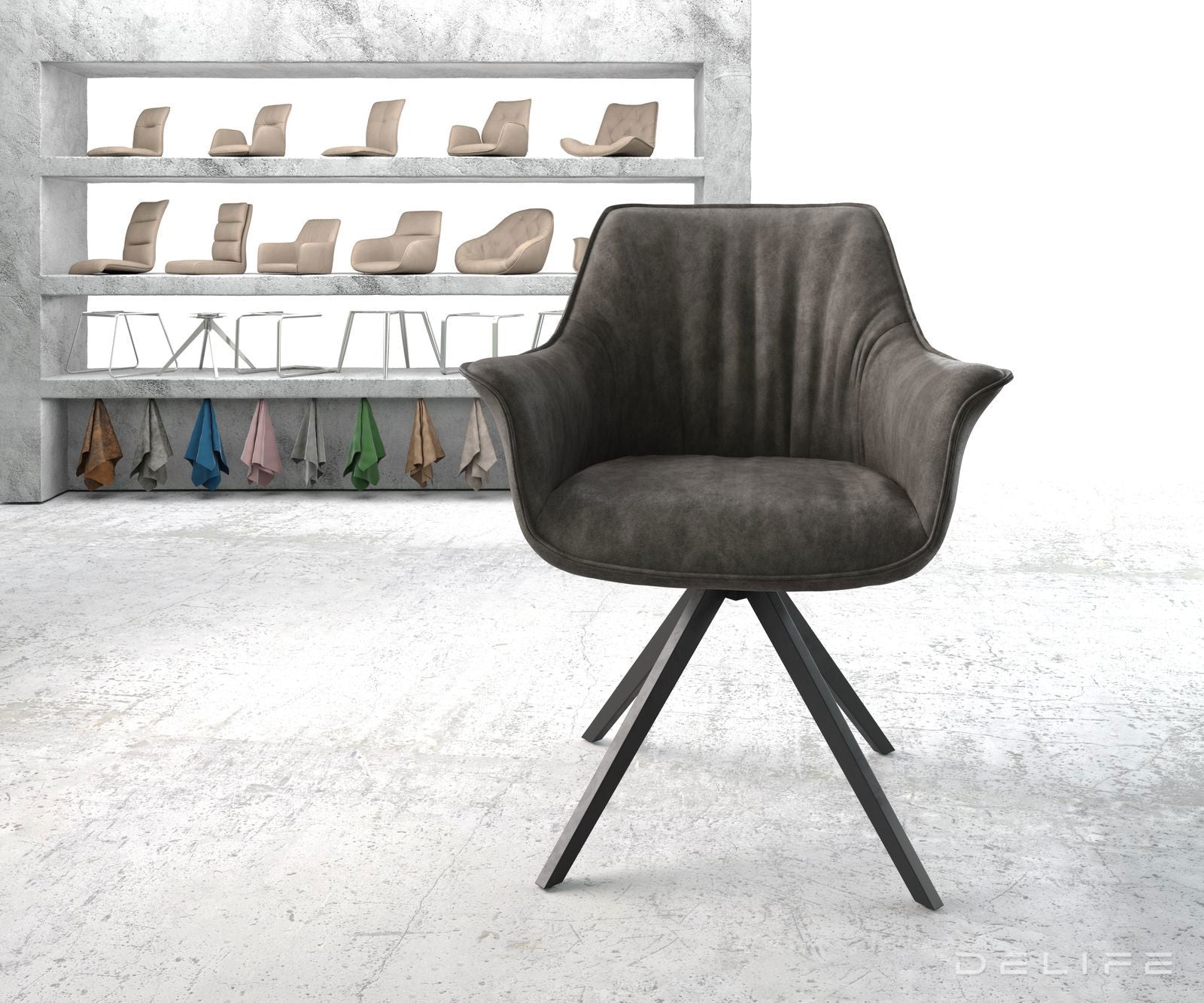 Jedilni stol Keila, Material: Mikrofibra