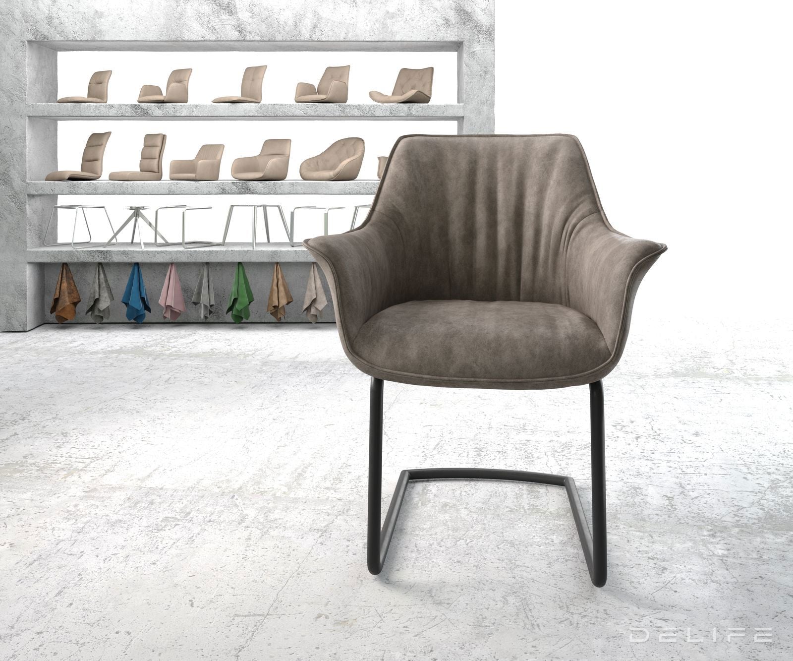 Jedilni stol Keila, Material: Mikrofibra