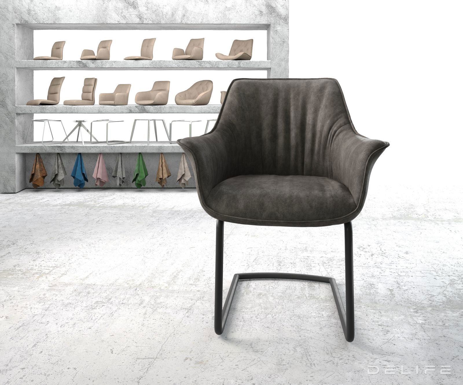 Jedilni stol Keila, Material: Mikrofibra