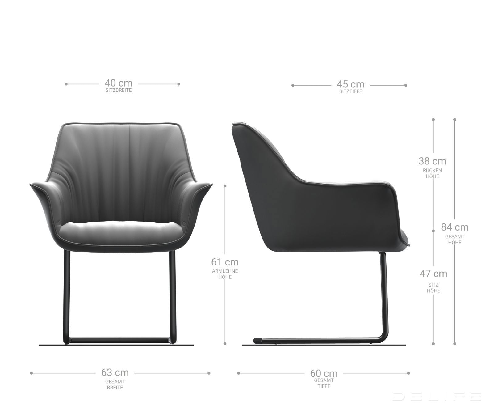 Jedilni stol Keila, Material: Mikrofibra