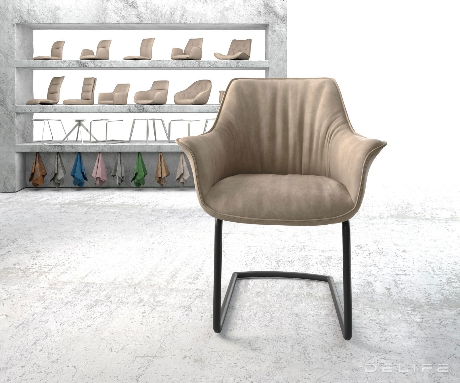 Jedilni stol Keila, Material: Mikrofibra