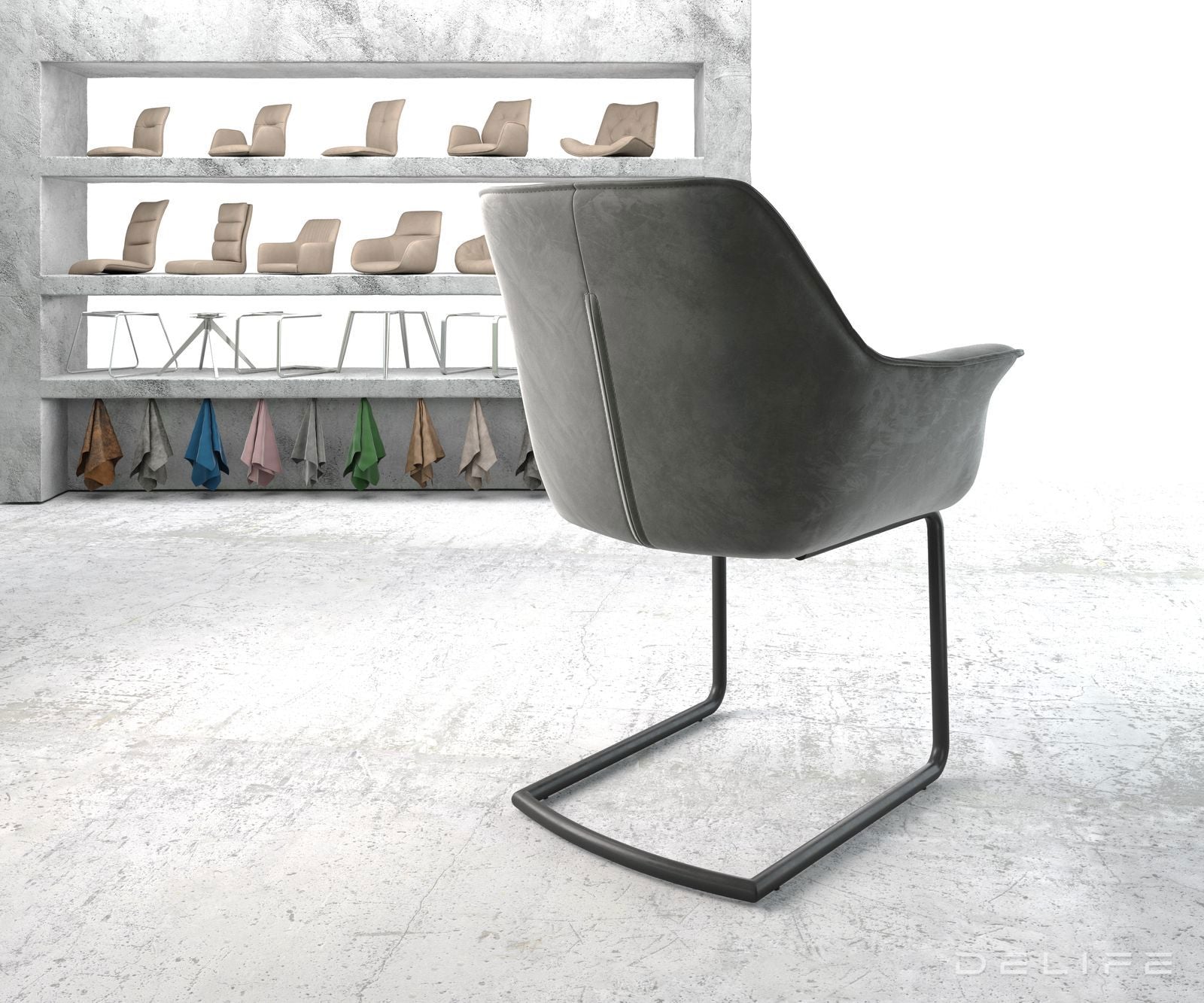 Jedilni stol Keila, Material: Žamet