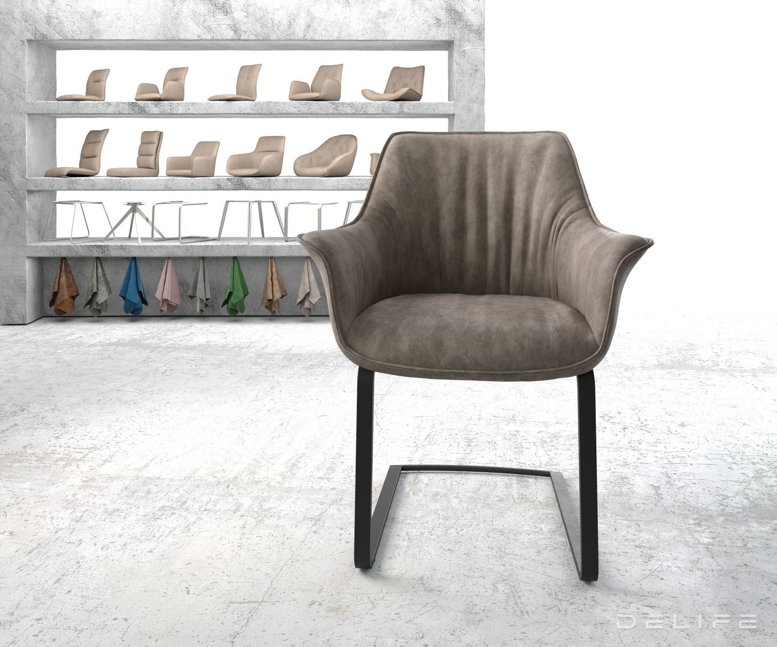 Jedilni stol Keila, Material: Mikrofibra