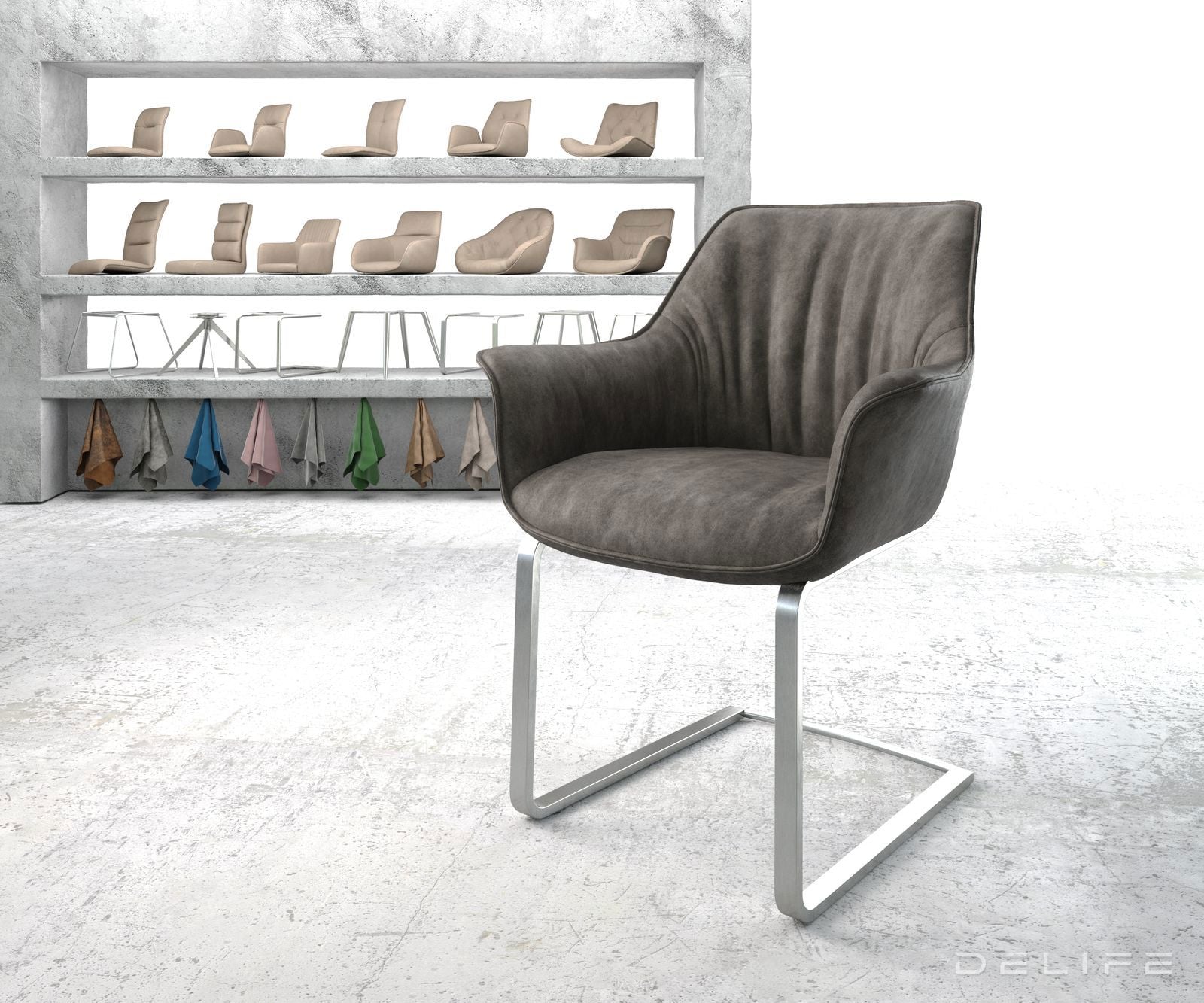 Jedilni stol Keila, Material: Mikrofibra